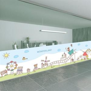 아트박스/낭만창고 nang242-원더랜드-뮤럴실사 시트지