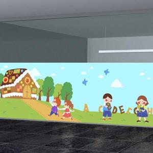 아트박스/낭만창고 nang288-과자나라-뮤럴실사 시트지