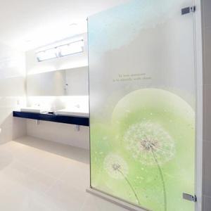 아트박스/낭만창고 ncdr080-단델리온-샤워부스 유리문시트지