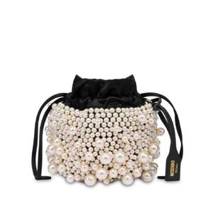 모스키노 펄 장식 새틴 버킷 백 A75508220