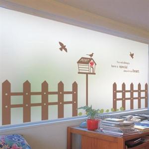 아트박스/낭만창고 dgcn090-러브 울타리-무점착 반투명 창문 시