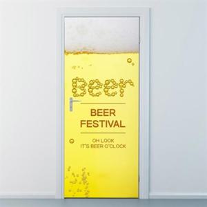 아트박스/낭만창고 nces126-비어 오클락-현관문시트지