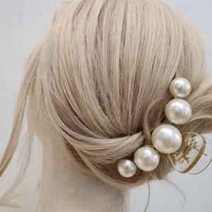 아트박스/이룸 진주 머리핀 올림머리 반묶음 집게핀