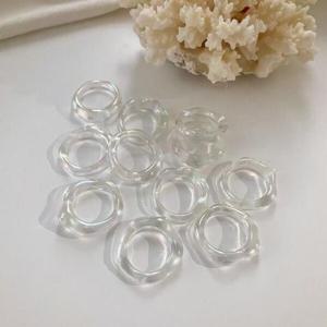 아트박스/이룸 오로라 물결 투명 호마이카 반지