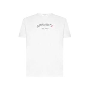 Dsquared2 로고 프린트 크루넥 티셔츠 S74GD0969S22507 100 TP942520063