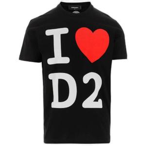 Dsquared2 그래픽 프린트 크루넥 티셔츠 S74GD1028S23009 900 TP943991865