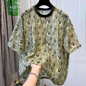 [베나프]펜톤 프린트 루즈핏 반팔_BJ2ST037