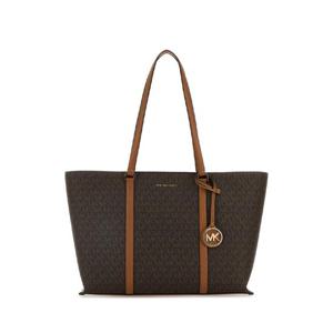 MICHAEL BY MICHAEL KORS Printed canvas Temple shopping bag 30R4G1LT3B BRNACORN