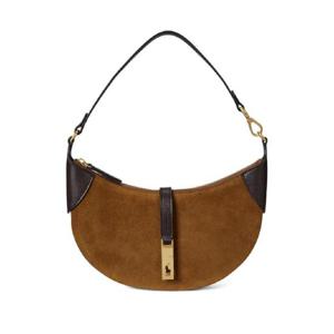 폴로 랄프로렌 폴로 ID 크레센트 스웨이드 숄더 백 428929801007