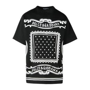돌체앤가바나 반다나 프린트 크루넥 티셔츠 G8PN9TG7N8O N0000 TP934826185