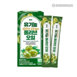 [참앤들황토농원]데이앤 유기농 엑스트라버진 올리브오일 14포 1박스(3박스 구매시 본품 1박스 증정)