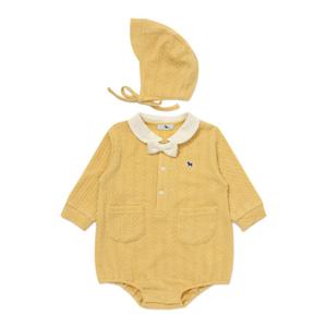 [블루독베이비8] FW25 코지 바디수트 HJ (45A1360409) (BLUEDOG BABY 유아 출산 백일 선물 도트 강아지 내