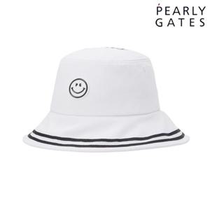 파리게이츠 (521E3CP006WH) 여성 스마일 배색 라인 오픈 버킷햇