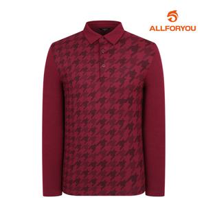 [올포유] 남성 하운드투스 프린트 카라 티셔츠 AMTYL9181-415_G