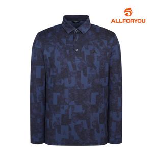 [올포유] 남성 전판 로고플레이 프린트 카라 티셔츠 AMTYL7271-915_G