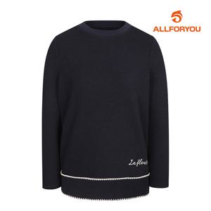 [올포유] 여성 솔리디쉬 밑단 포인트 티셔츠 ALTRL8411-915_G