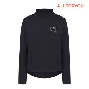 [올포유] 여성 자수 포인트 반넥 티셔츠 ALTHN8411-915