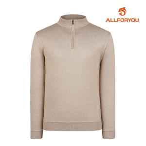 [올포유] 남성 융본딩 솔리드 반집업 니트 AGSHLA131-509_G