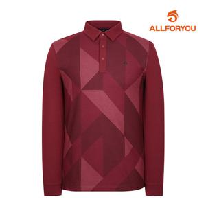 [올포유] 남성 사선 변형 그래픽 카라 티셔츠 AMTYL8261-415_G