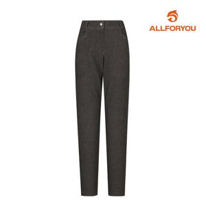 [올포유] 여성 기모 뒷밴딩 잔패턴 프리미엄 트리코트 세미스키니 팬츠 AWPTLA139-190_G