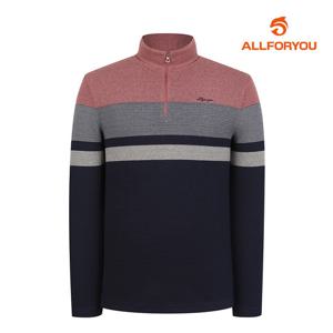 [올포유] 남성 선염 스트라이프 반집업 티셔츠 AGTHLA151-403_G