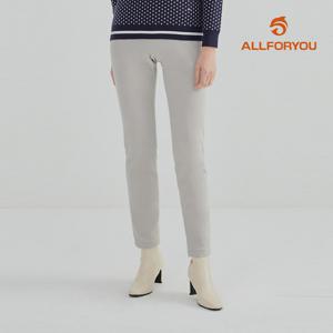 [올포유] [모델착장] 여성 기모 뒷밴딩 프리미엄 트리코트 세미스키니 팬츠 AWPTLA149-102_G