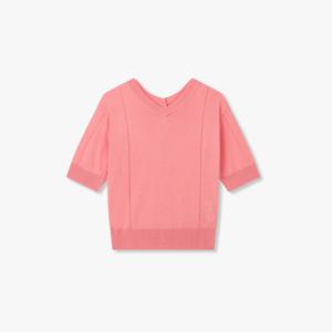 [보브]브이넥 하프 슬리브 니트 탑7115250501