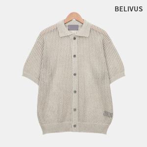 [빌리버스]빌리버스 남자 린넨 펀칭 여름 가디건 BOP171