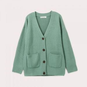 [행텐]여성 하찌 리버스 텍스쳐드 와이넥 가디건_342(10360-140-