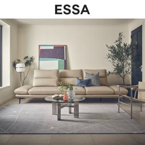 [헤드레스트 증정][에싸] 레미 컴팩트 4인 스윙기능 베르니 통가죽 소파