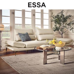 [헤드레스트 증정][에싸] 레미 3인 스윙기능 베르니 통가죽 소파