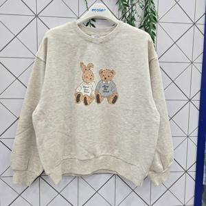 [에꼴리에]에꼴리에 주니어 버니베어 프렌즈 맨투맨티 25C5451_G