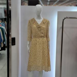 [꼼빠니아]25SS 허리조절 플라워 쉬폰원피스 CAFU5 WOP230 170_Y