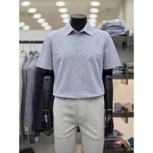 [바쏘옴므]면 혼방 PK 카라 반팔 티셔츠 WSZ2KT66ANY_DJ