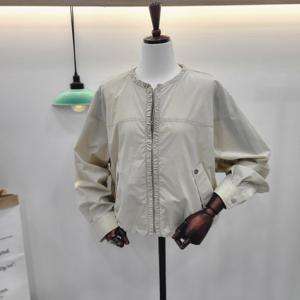 [비지트인뉴욕]라운드 셔링넥 집업 봄 여름 집업점퍼 VB4JP72_US