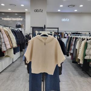 [ab.f.z]AFZ1GY31/겨울 칠부 숄 니트 숏 가디건_IC