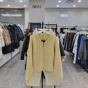 [ab.f.z]AFZ1HY52/봄 여성스런 지퍼 숏 가디건_IC