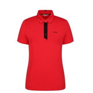 [핑][핑골프]여성 배색 포인트 카라 반팔 티셔츠 121E2TO051_RE