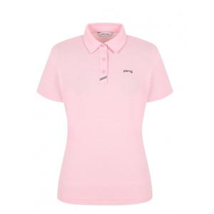 [핑][핑골프]여성 단작 포인트 카라 반팔 티셔츠 121E2TO053_PK