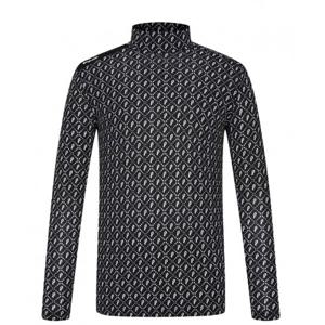 [핑][핑골프]남성 패턴 반목 긴팔 이너 티셔츠 111E2TI002_BK