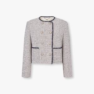 [지컷]트위드 더블 크롭 자켓 7215210204