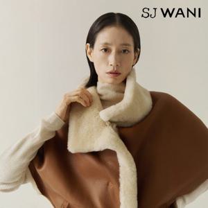 SJ와니 25FW 메리노 무스탕 판초 재킷 1종