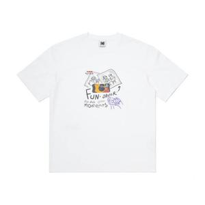 [코닥]코닥 모먼츠 일러스트 반팔 티셔츠 K5323LRS75WHT