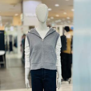 [클리지]후드 니트 집업 베스트 조끼 CP7WKV01