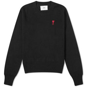 (명품) 아미 스몰 하트 로고 니트 블랙 BFFKS11