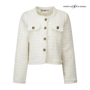 [나인식스뉴욕]프린지넥 트위드 자켓 NP9JK001M0