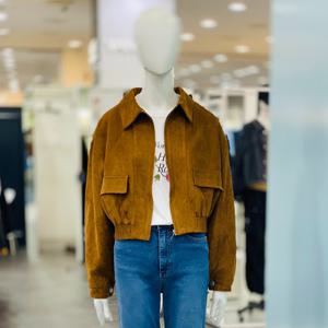 [클리지]스텐카라 집업 숏 스웨이드 점퍼 자켓 CP7WLJ11