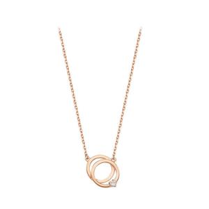 [티르리르]샤이닝 레이어 실버핑크 목걸이 TNSSVP13607S