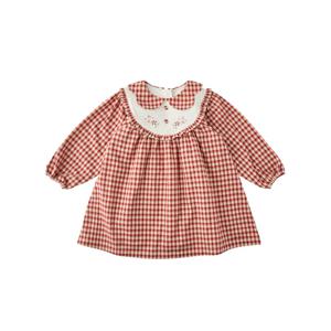 [밍크뮤](RD)노르딕체크원피스  35A15-400-08