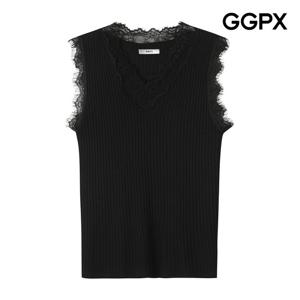 [지지피엑스]레이스 라인 섹시 나시 니트 (GP4KP051F)